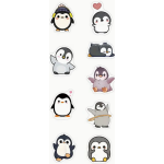 Penguin Stickers - Assorted - Roll of 50's Penguin Stickers - Assorted - Roll of 50's